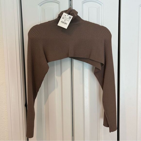 NEW WITH TAGS!  ZARA arm warmer sweater. Sz. M - Picture 6 of 7